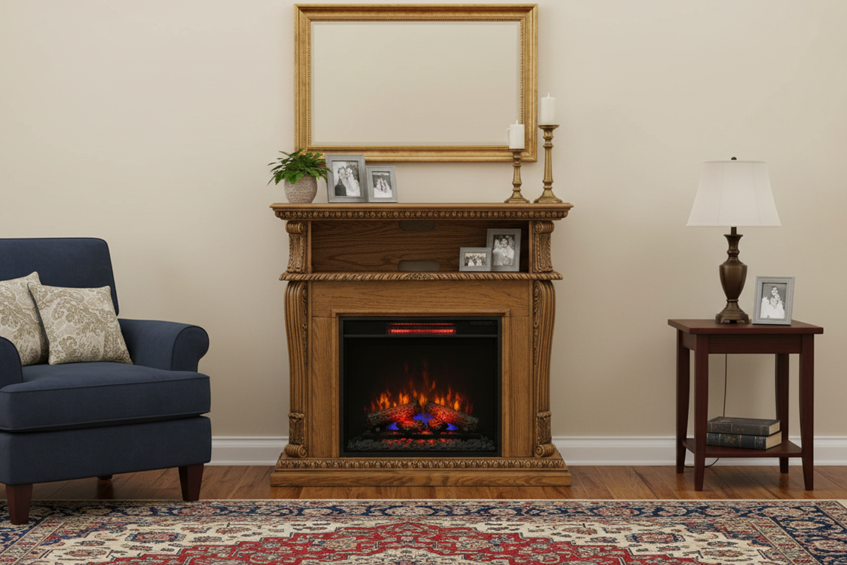 23インチ電気暖炉コリンス