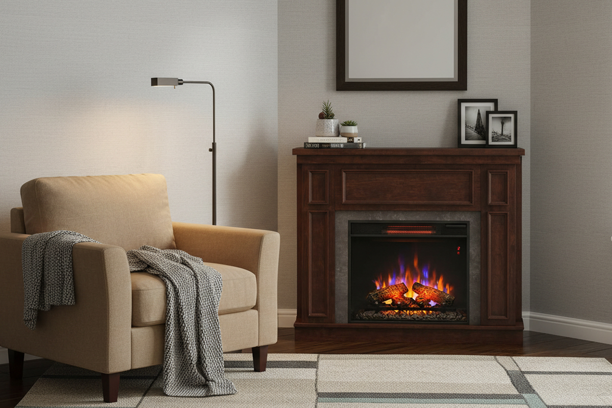 23インチ電気暖炉ニューキャッスル