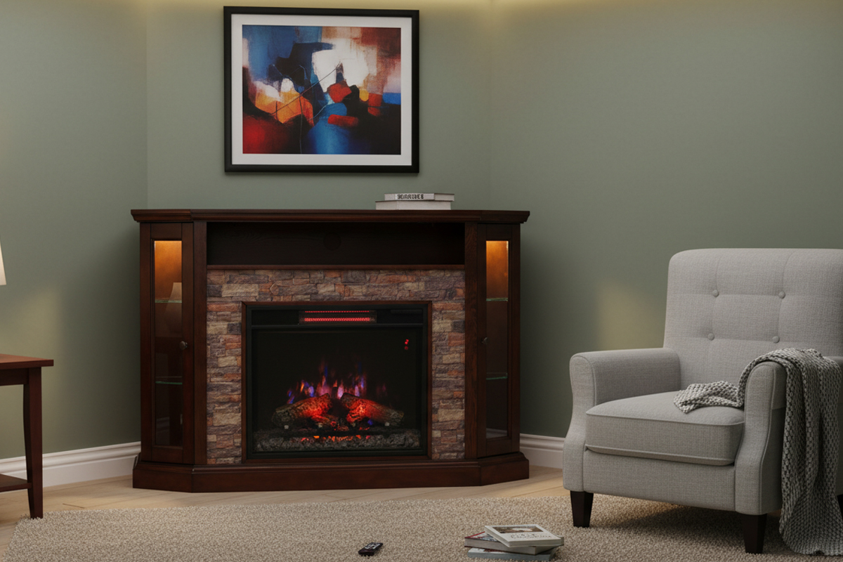 23インチ電気暖炉レデン